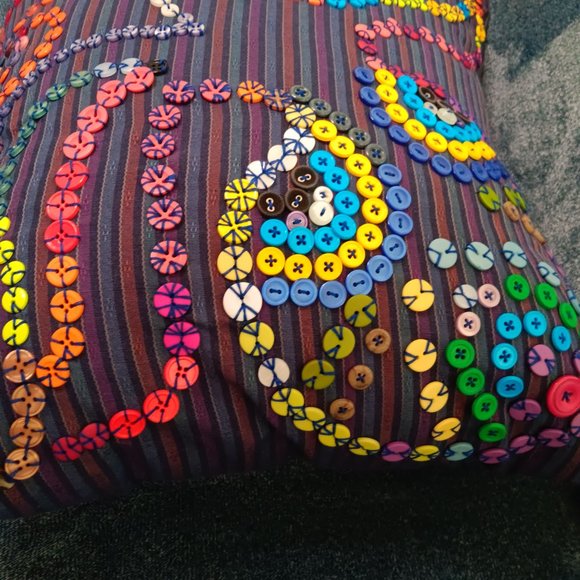 pillowcases for sofa pillows pillow cover Square Pillow Case button embroidery - Picture 4 of 8